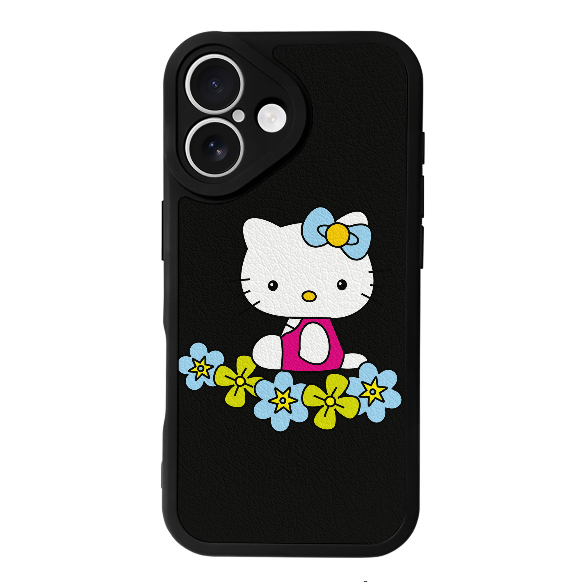 （画像用） Hello Kitty ハローキティ 【iPhone 16シリーズ対応】シリコンスマホケース（レザー調） 材質：シリコン
